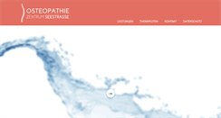 Desktop Screenshot of osteopathiezentrum-seestrasse.de